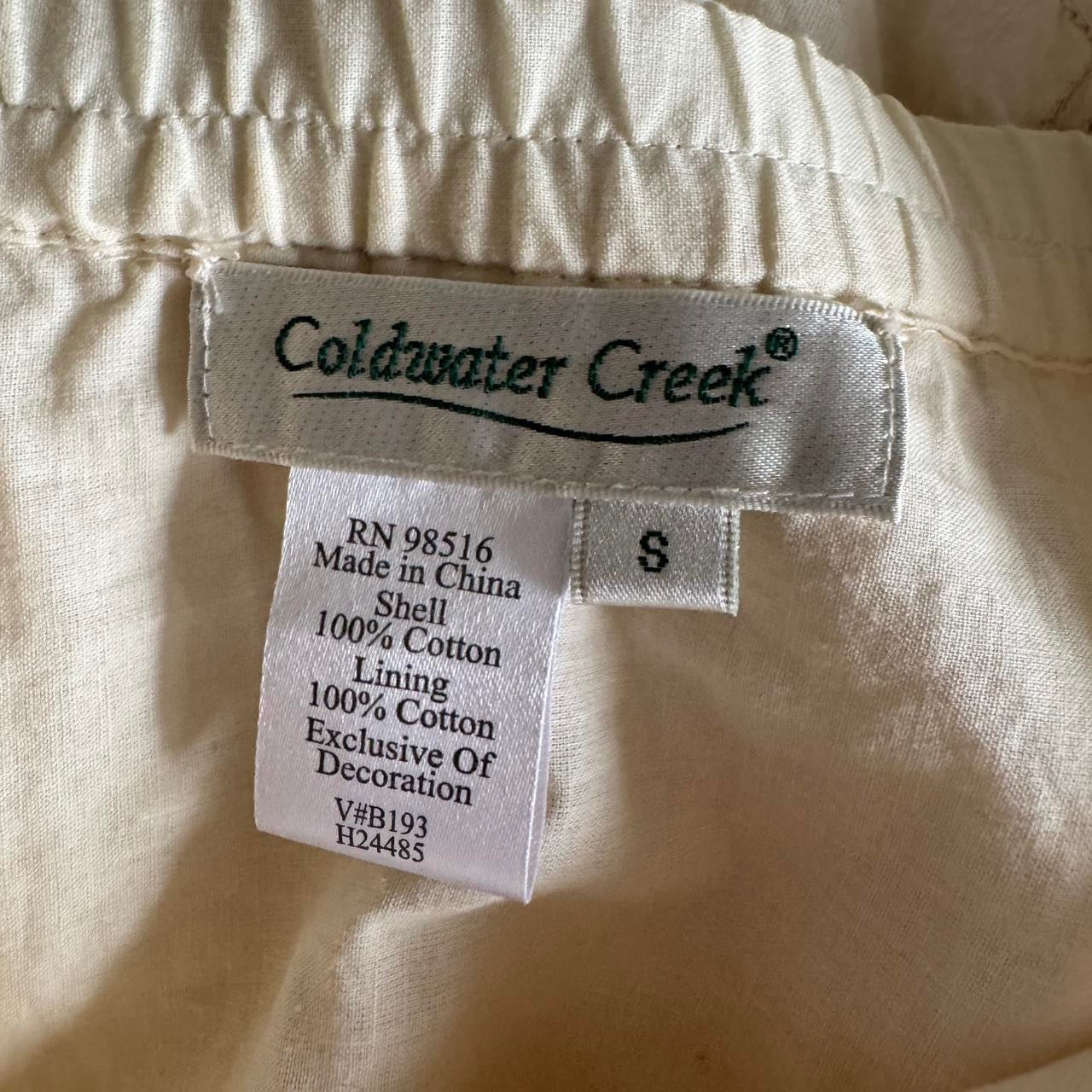 Vintage cream maxi skirt (S)