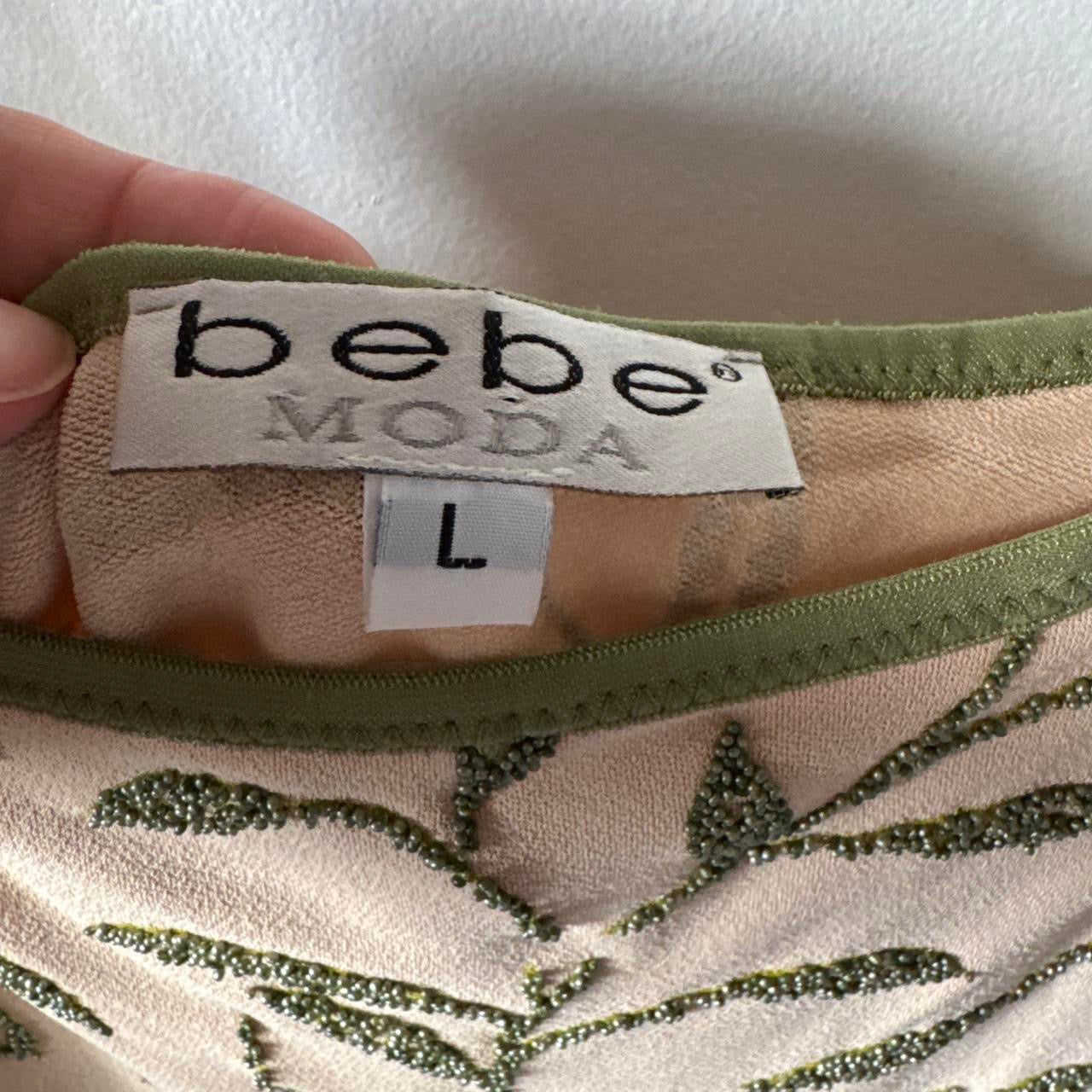 Y2K Bebe leaf cami