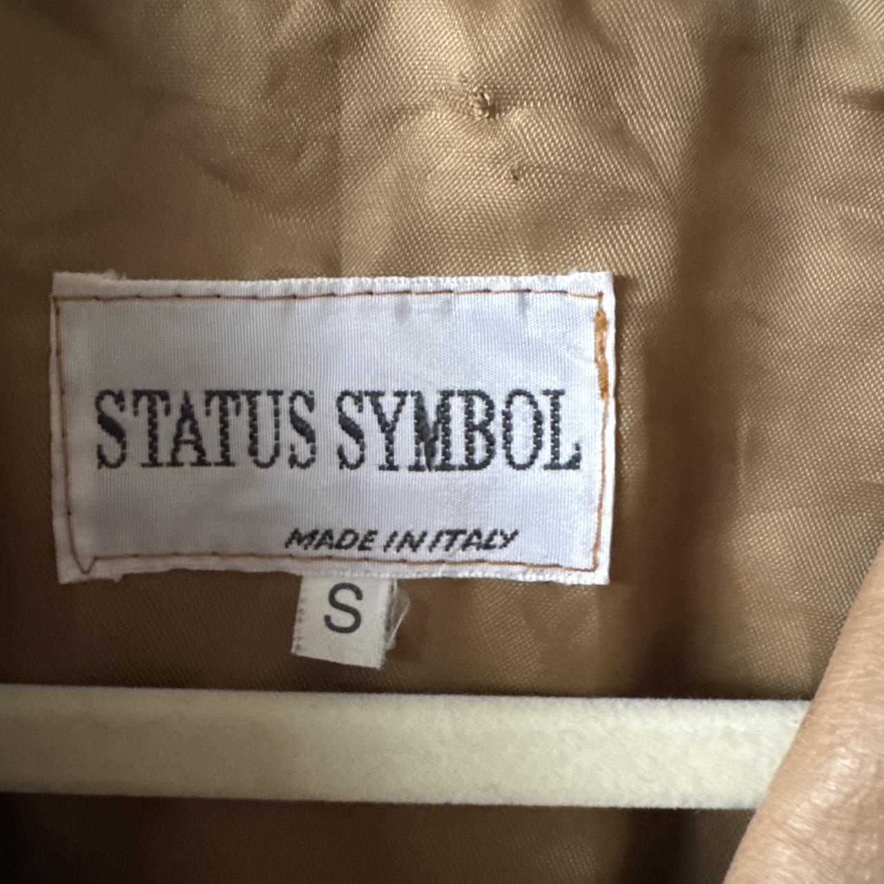 Vintage tan leather jacket (S)