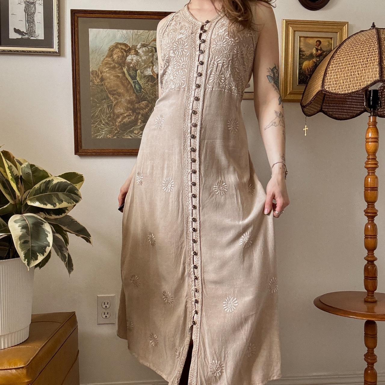 Fairy embroidered maxi dress (XL)