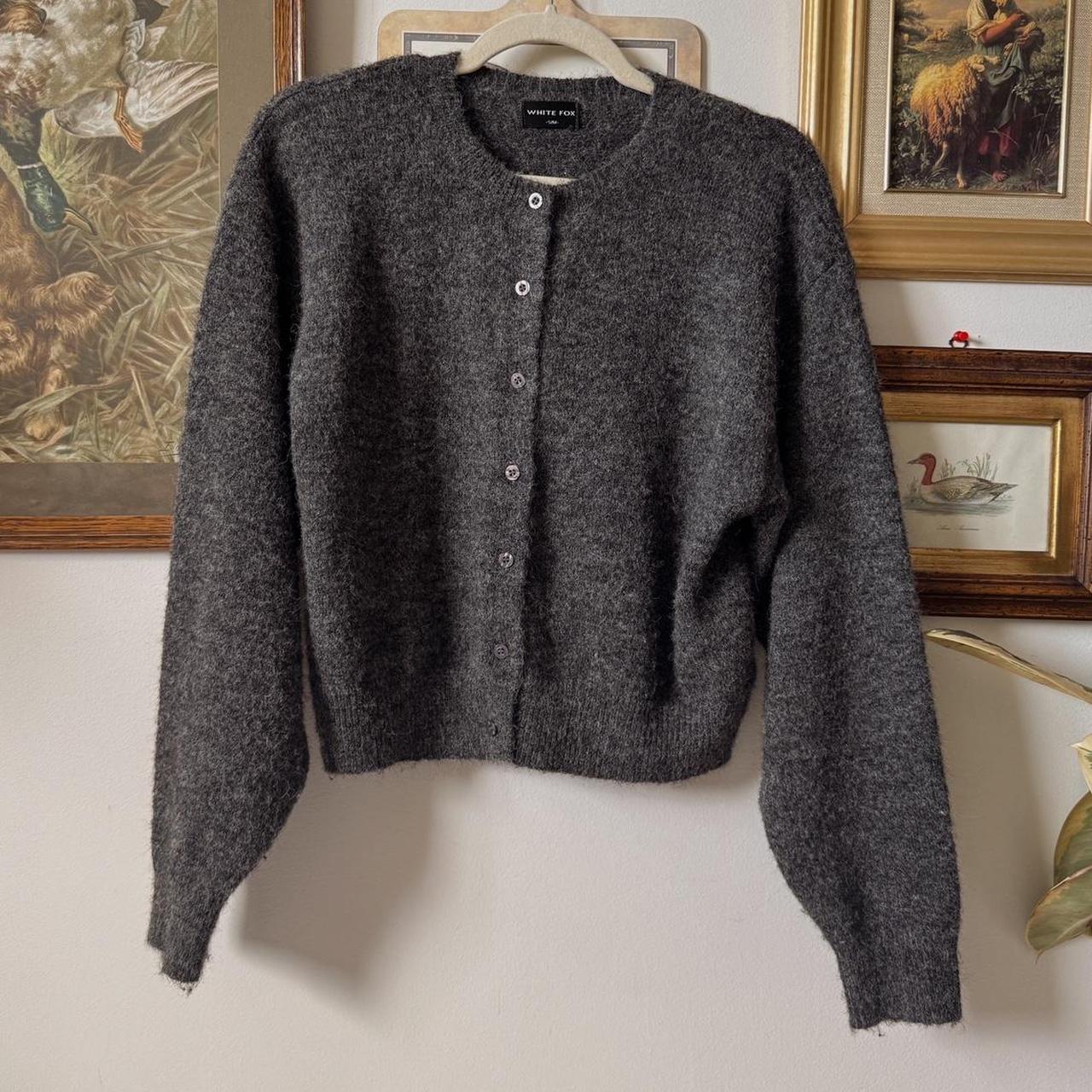 Charcoal grey slouchy cardigan (S/M)