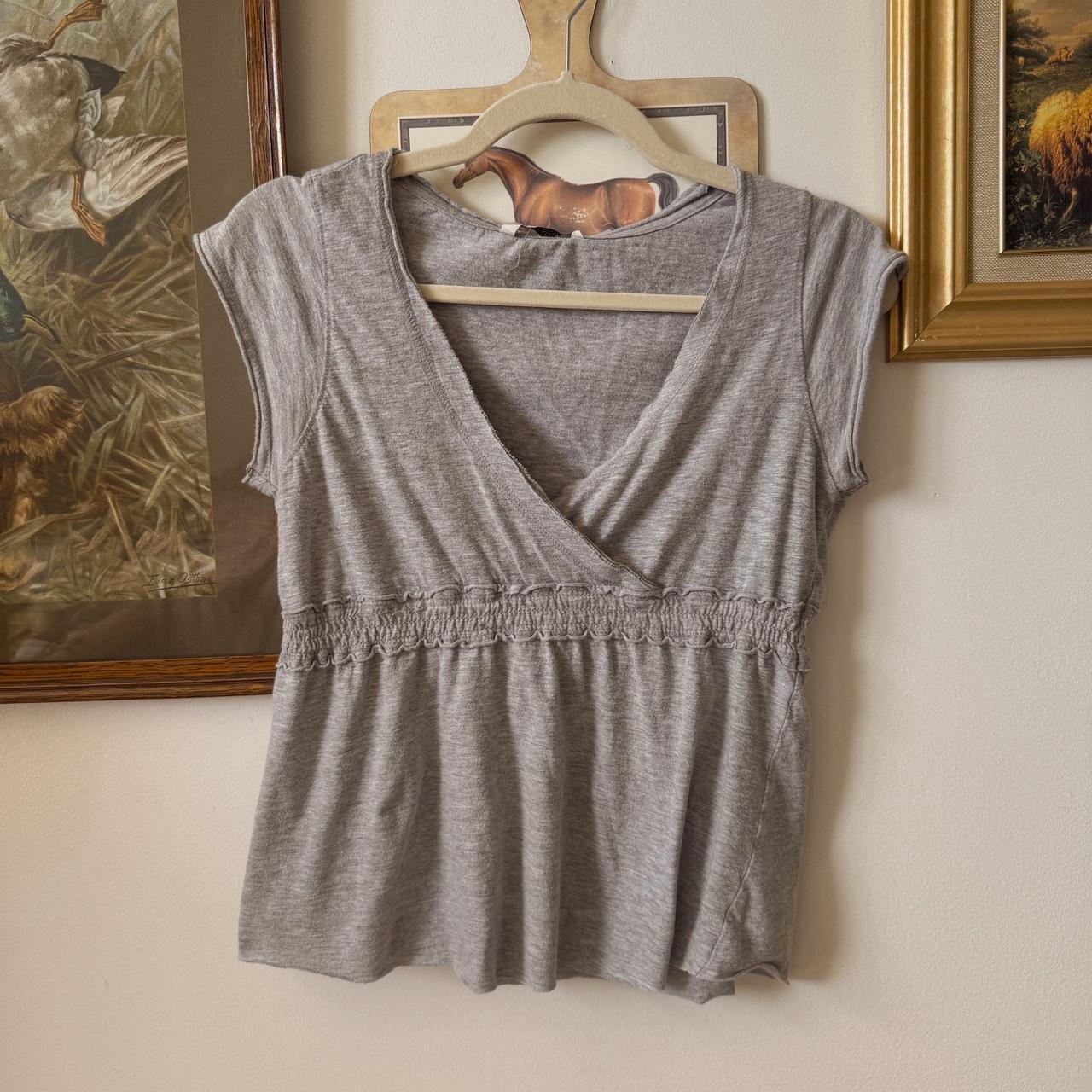 Grey babydoll tee (S/M)