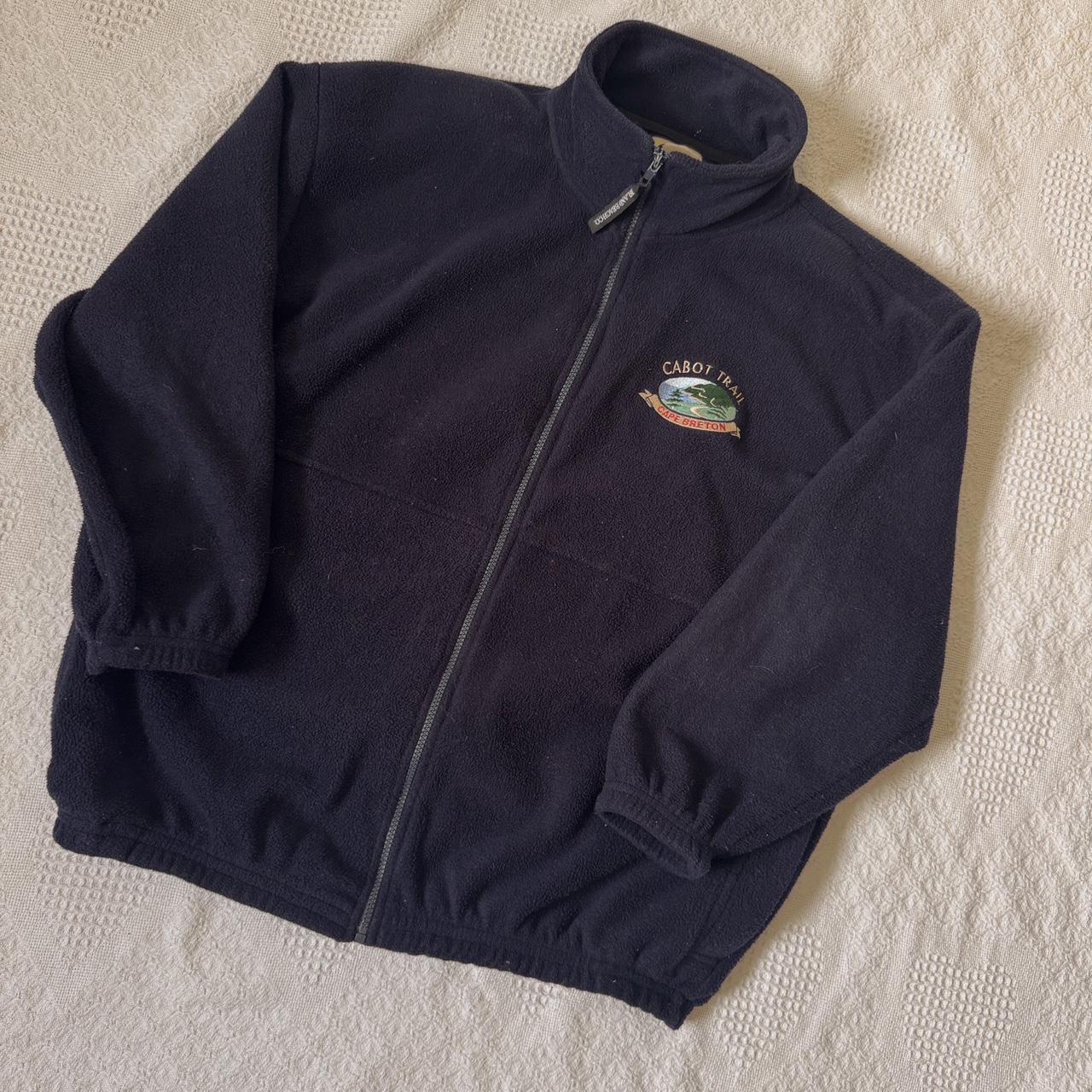 Navy oversized fleece zip up (XL)