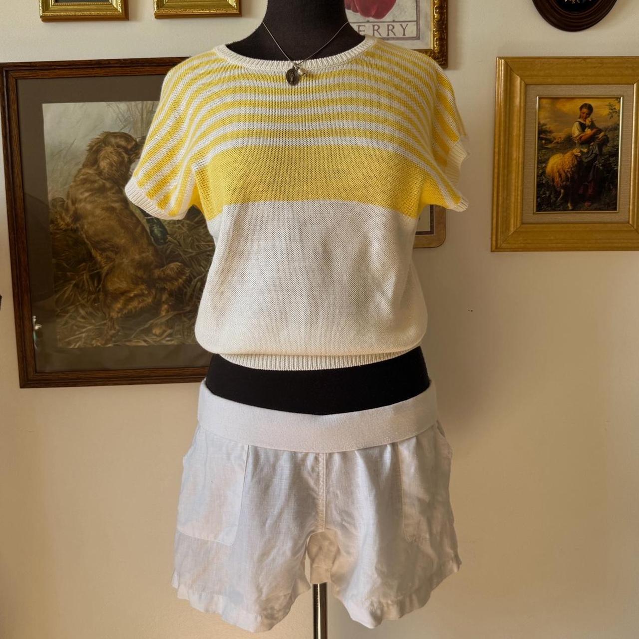 Coastal striped knit tee (S)