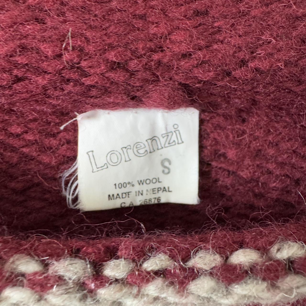 Vintage wool knit sun sweater (S)