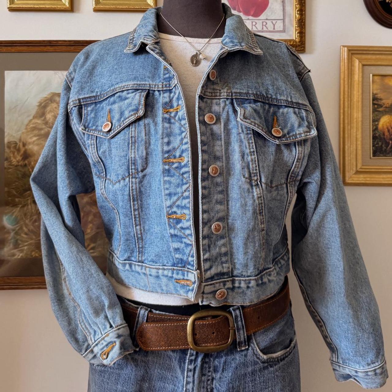 Vintage cropped denim jacket (M)