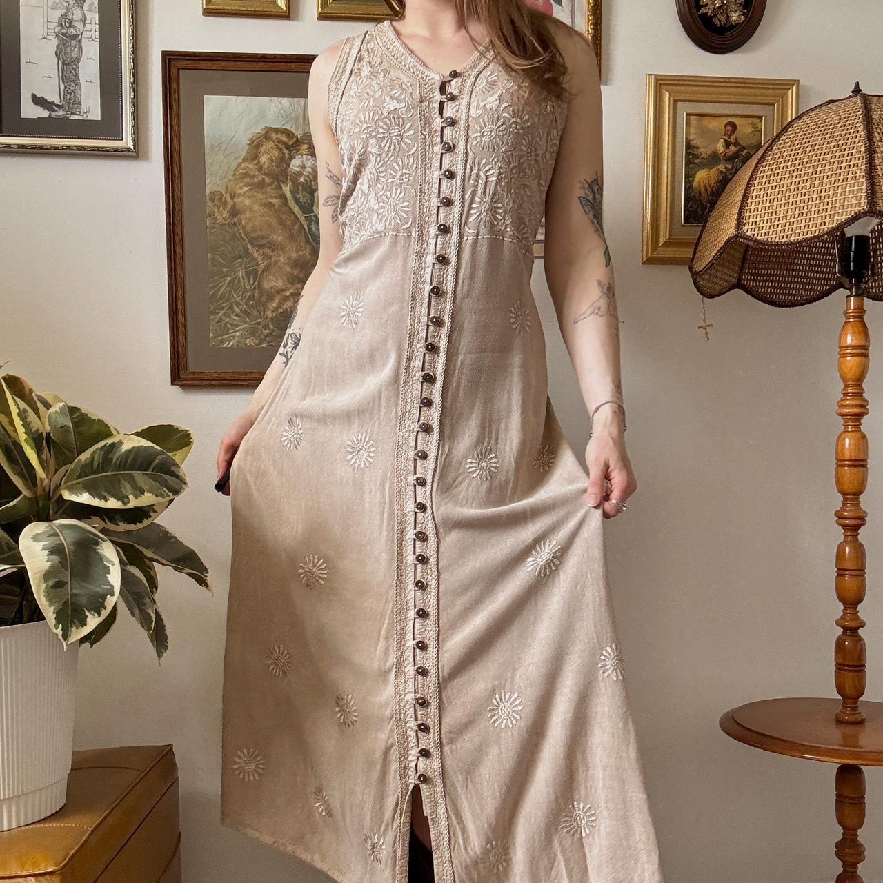 Fairy embroidered maxi dress (XL)