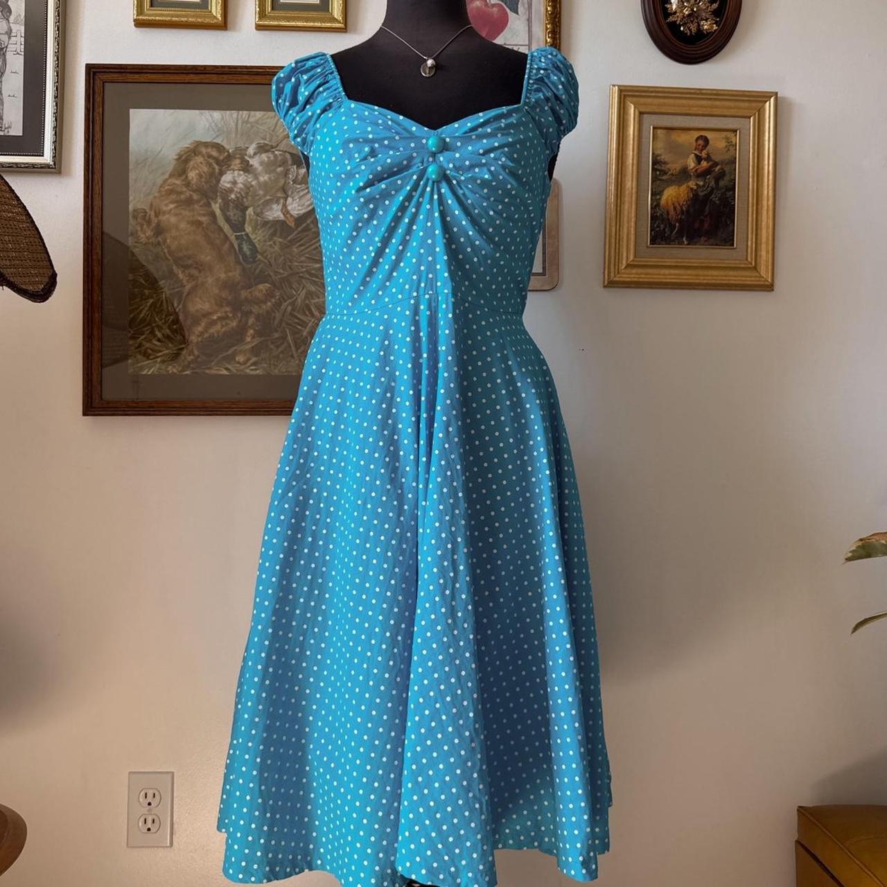 Vintage polka dot dress (M)