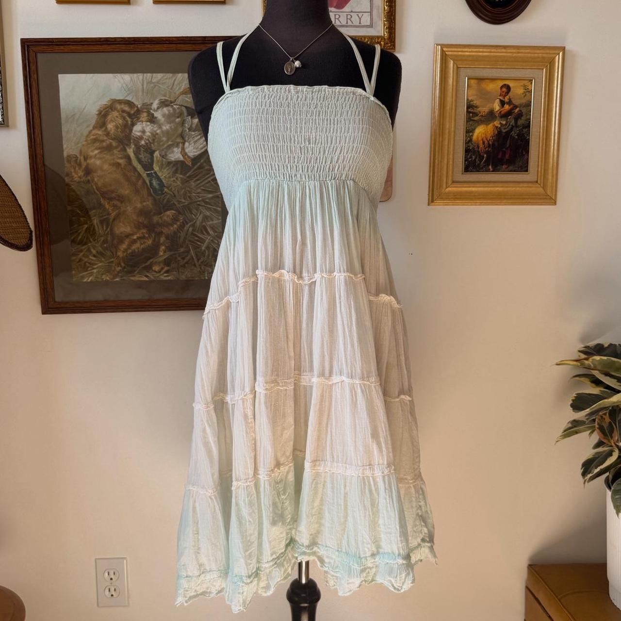 Ocean mist boho summer dress (S)