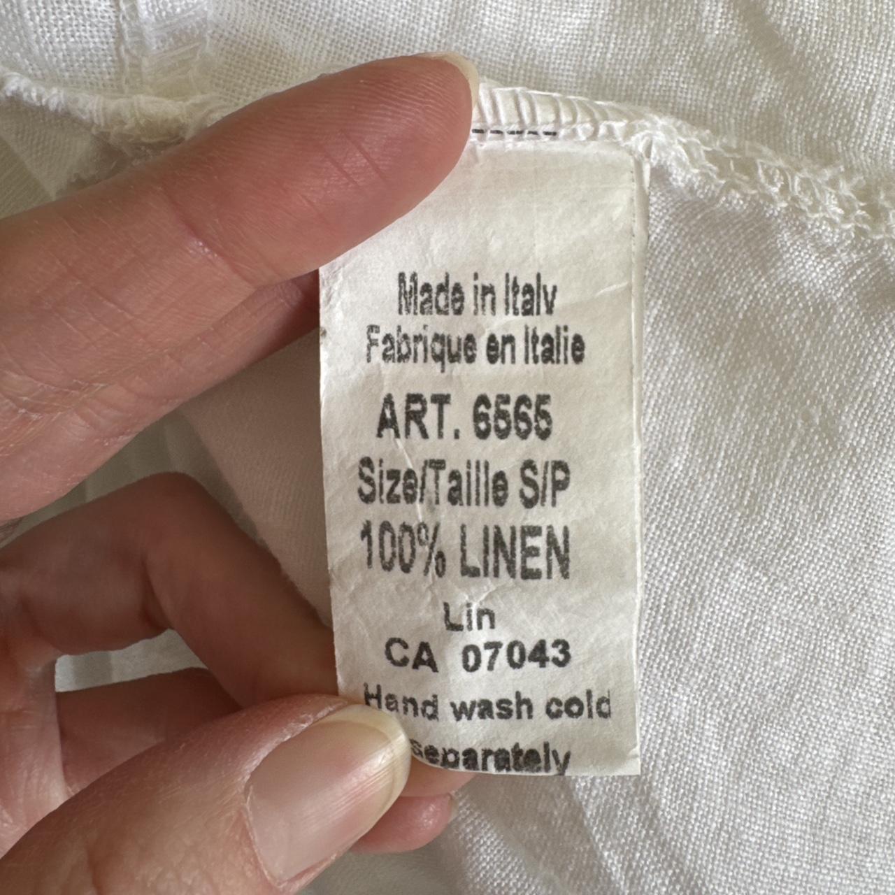 White linen boho dress (S)