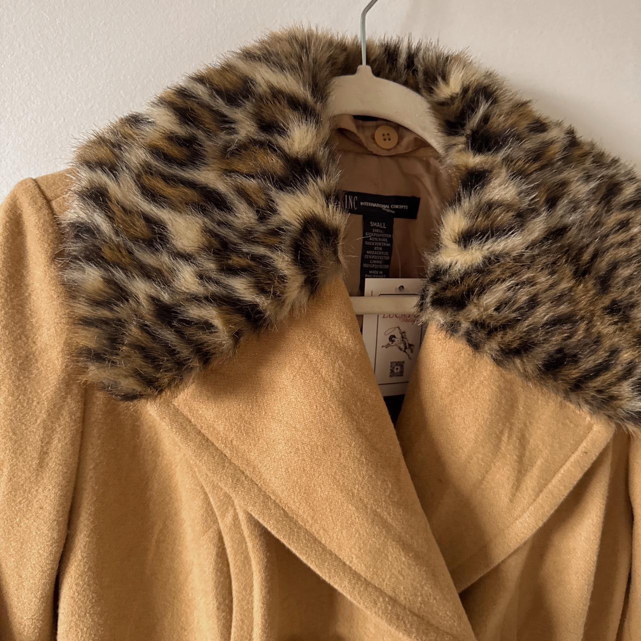 Leopard trim jacket (S)
