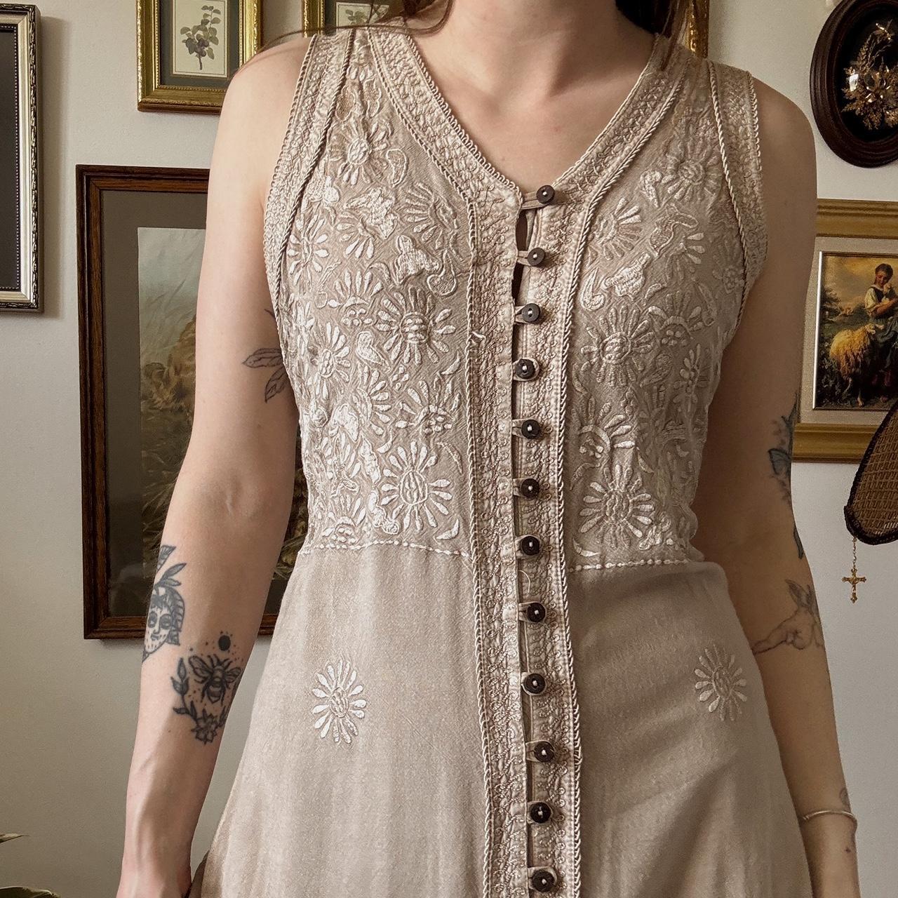 Fairy embroidered maxi dress (XL)