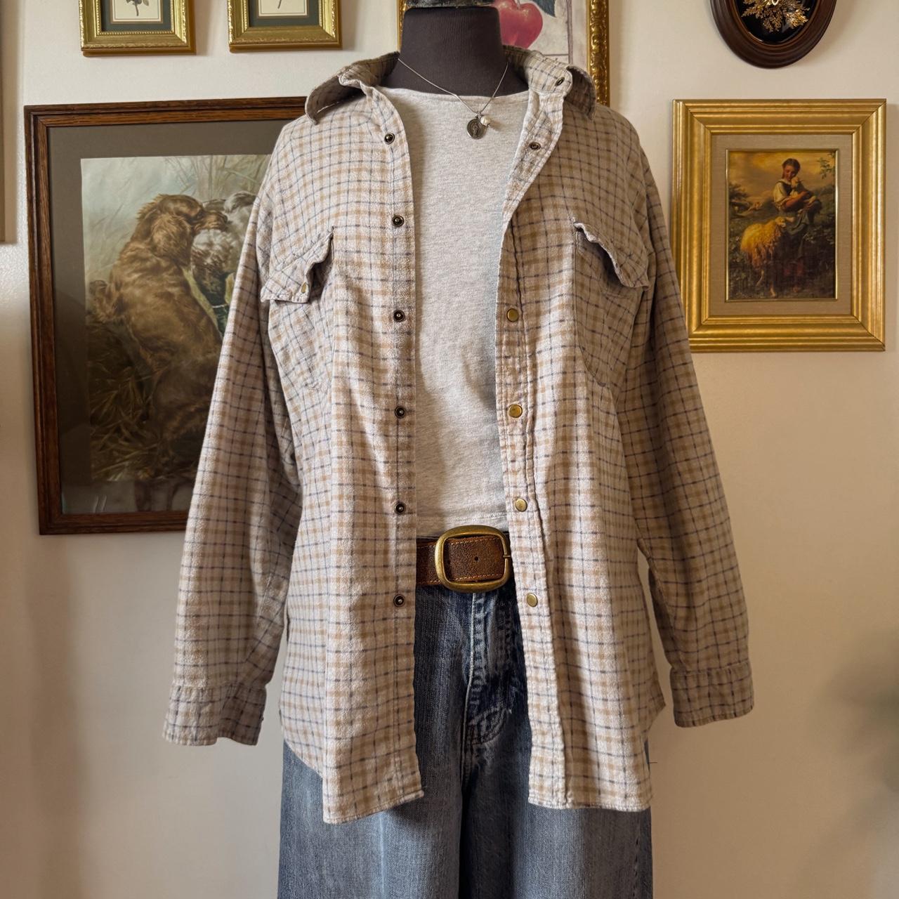 Cowgirl flannel button up (M)