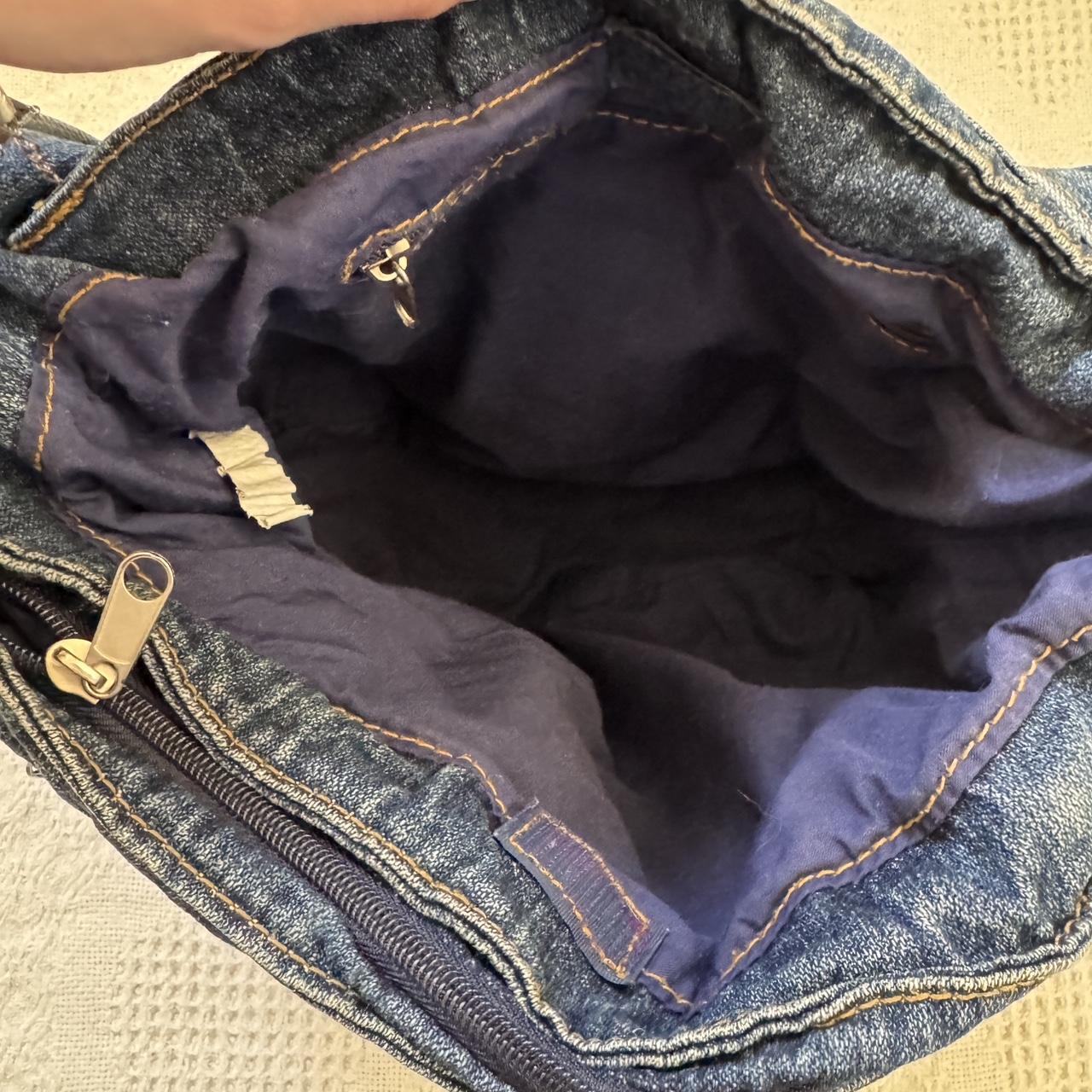 Denim bucket bag