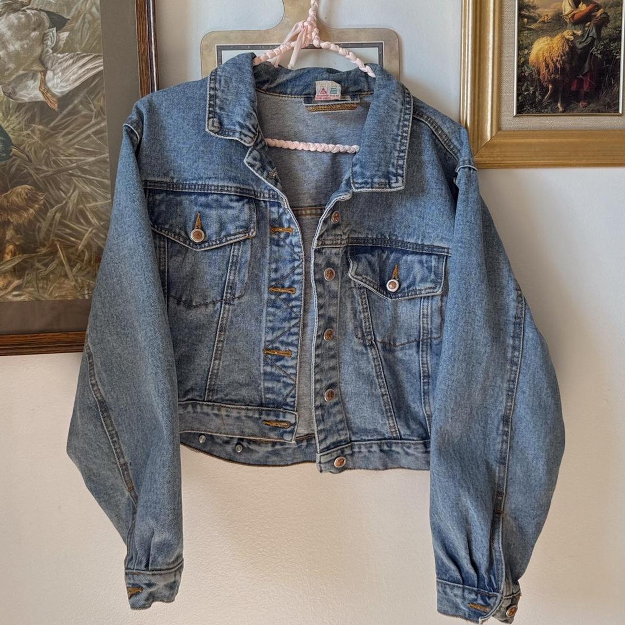 Vintage cropped denim jacket (M)