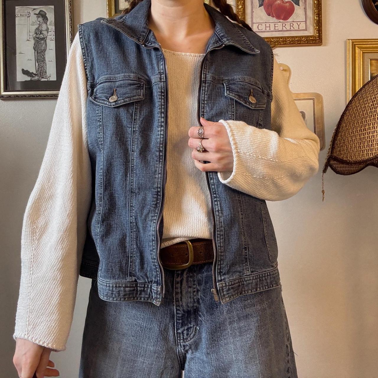 90s denim vest (L)