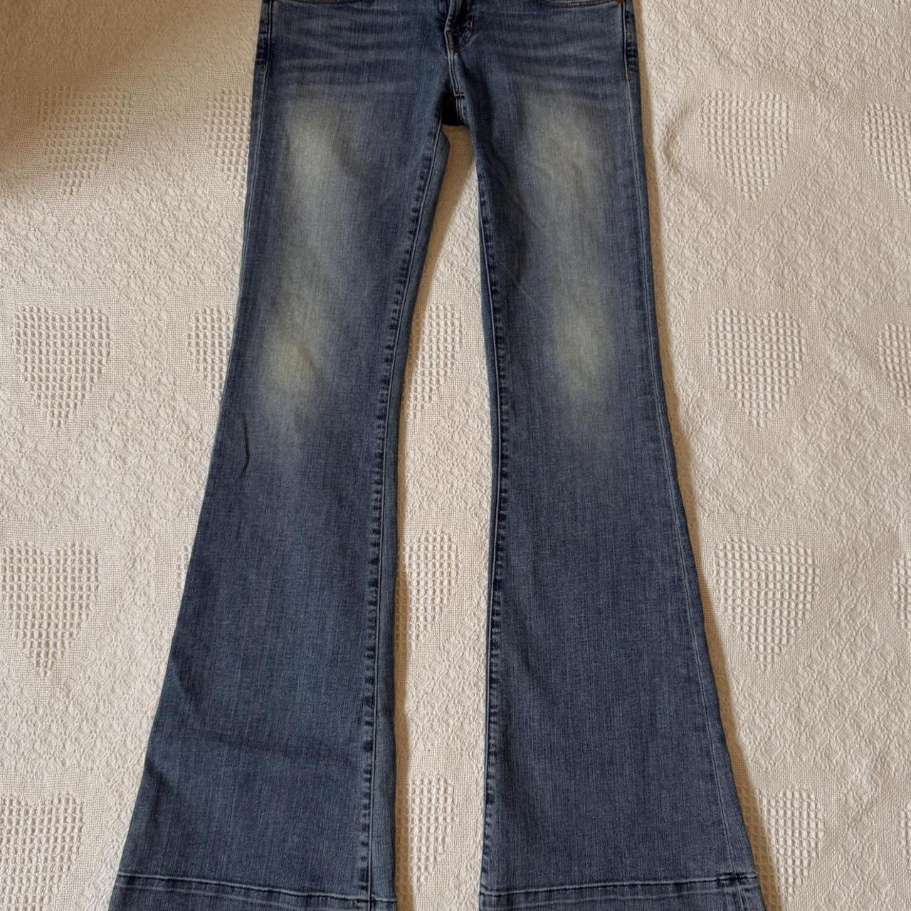 Low rise super flare jeans (26)