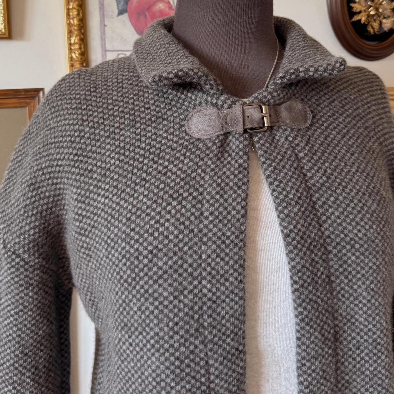 Grey wool peacoat (S)