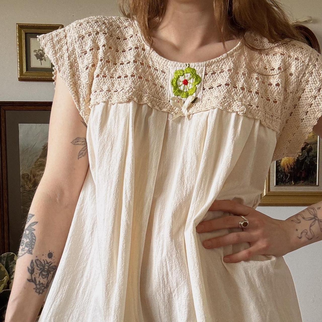 Cottage boho summer dress (L)