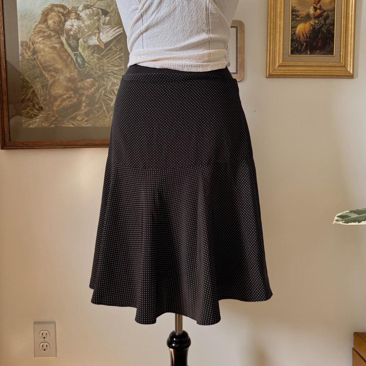 Y2K polka dot midi skirt (S)