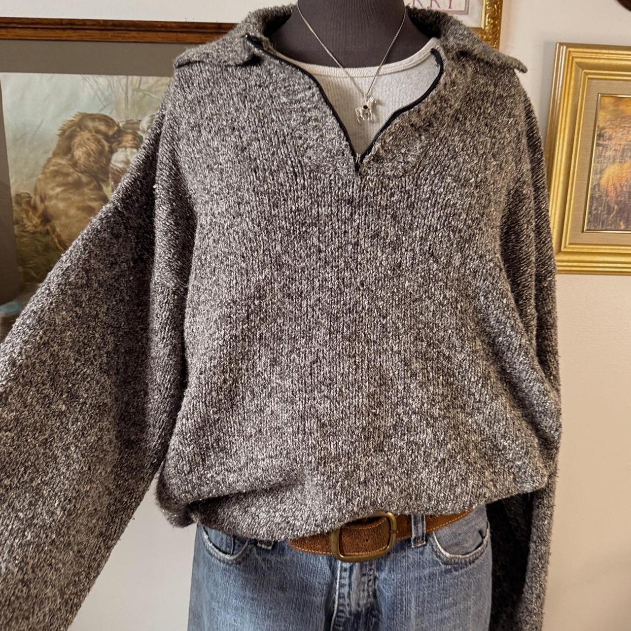 90s grey pullover knit jumper (XL)
