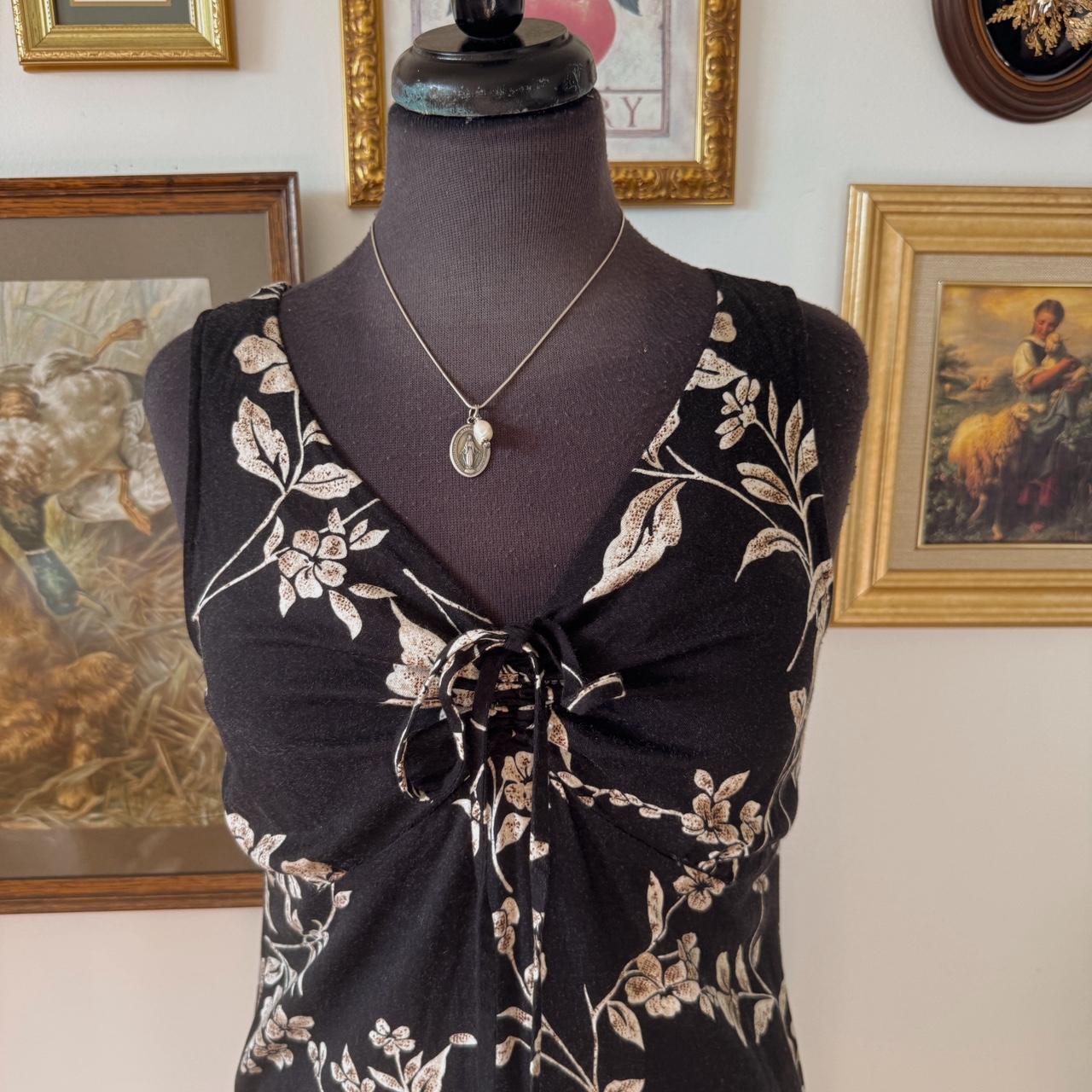 90s floral maxi dress (S)