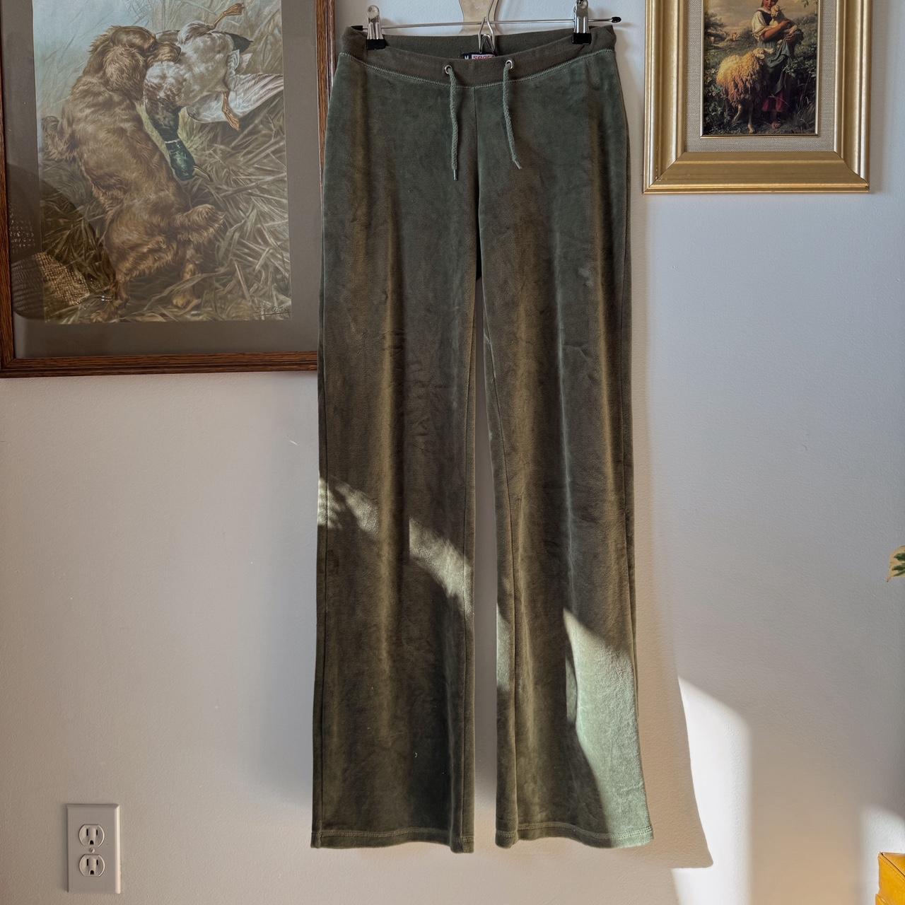 Y2K low rise velour sweatpants (XS)