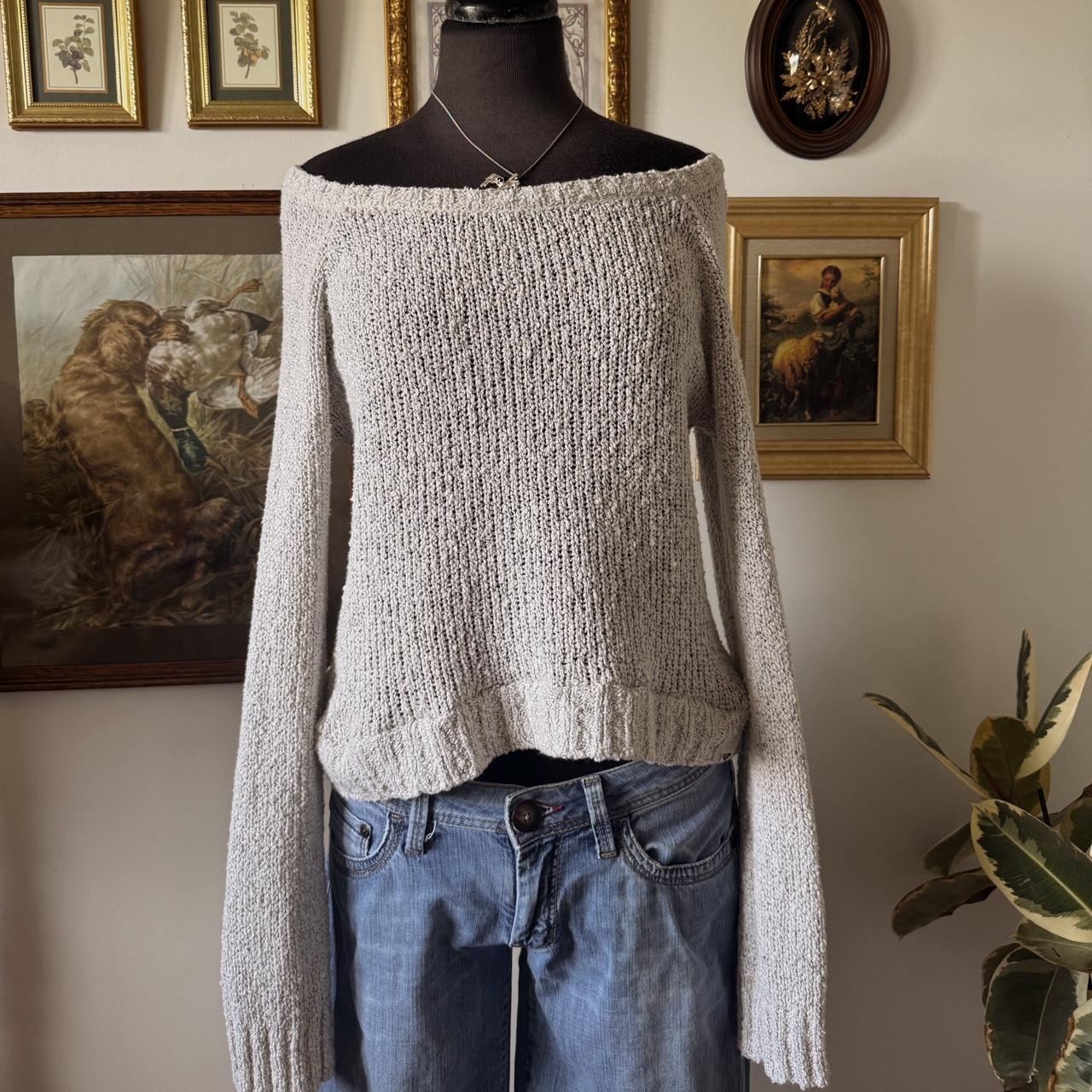 Boatneck knit sweater (S)