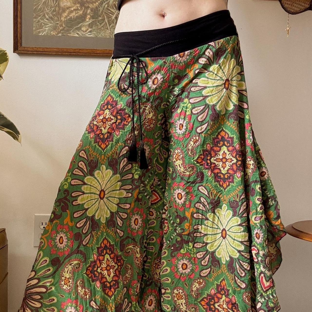 Floral boho wide leg pants (S-L)