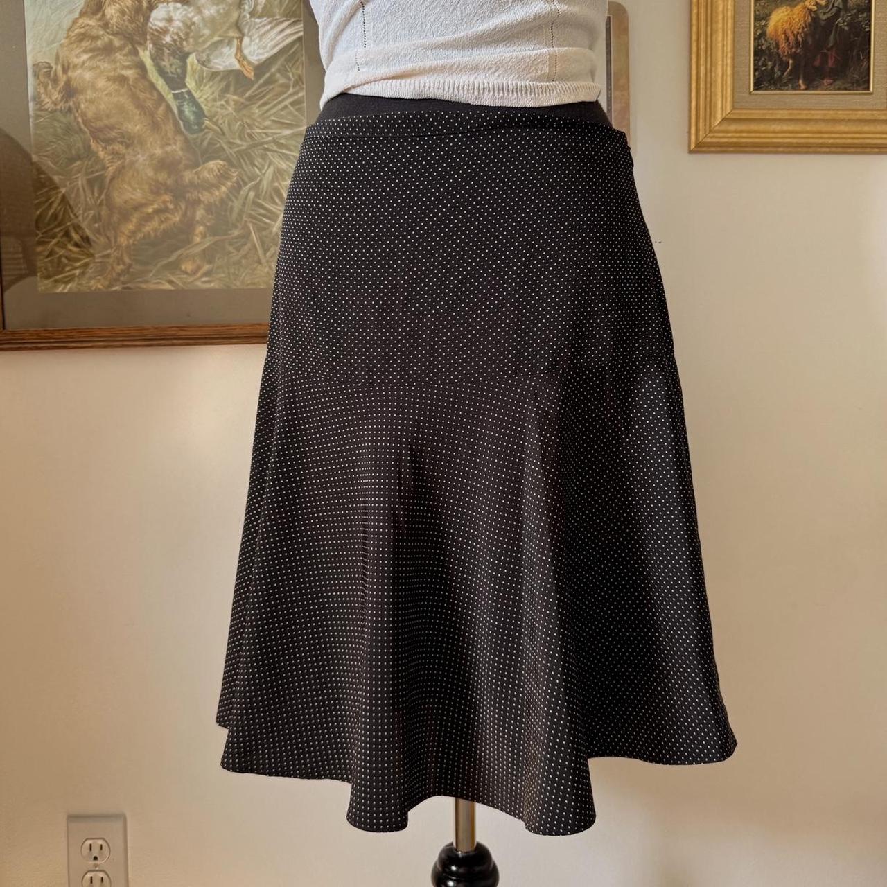 Y2K polka dot midi skirt (S)