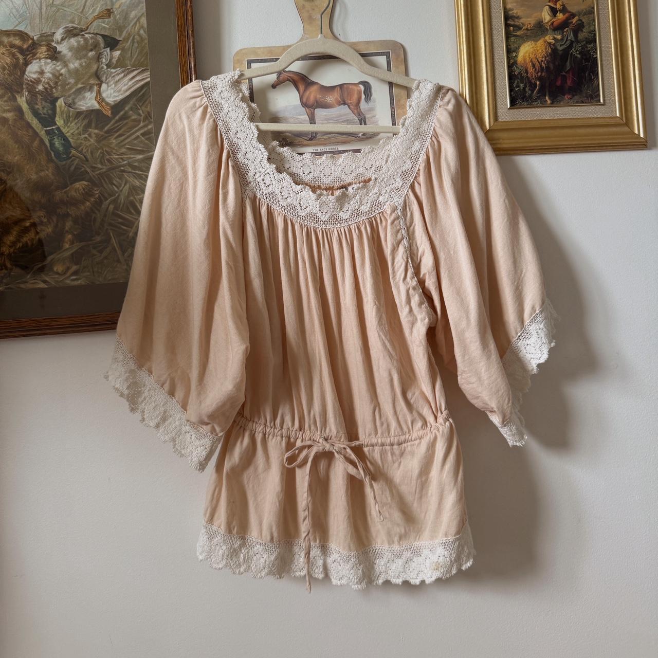 Blush boho princess blouse (M)
