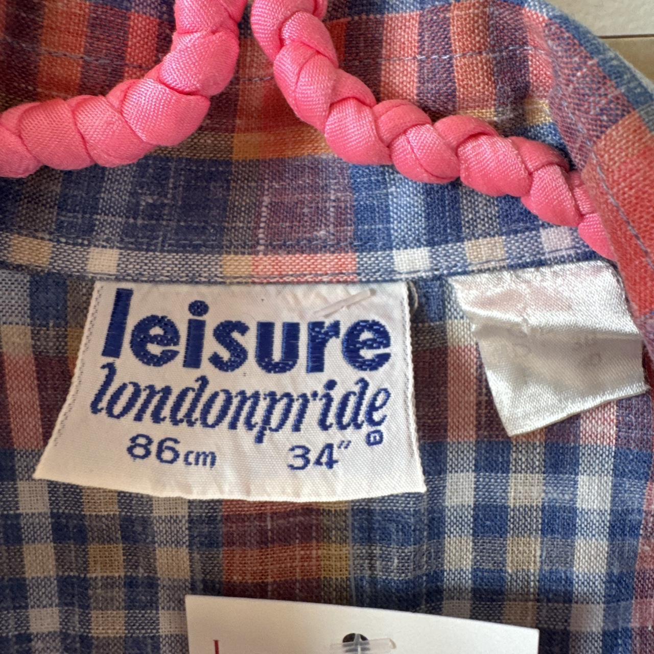 70s plaid button up (S)