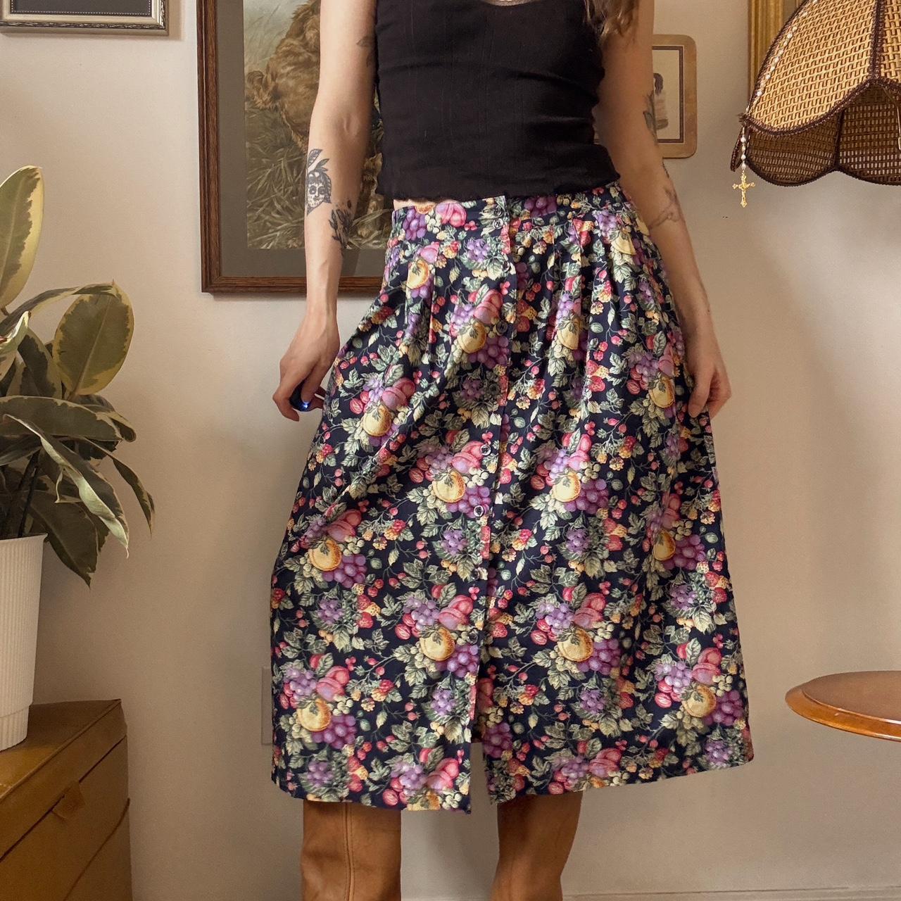 Vintage fruit skirt (M)