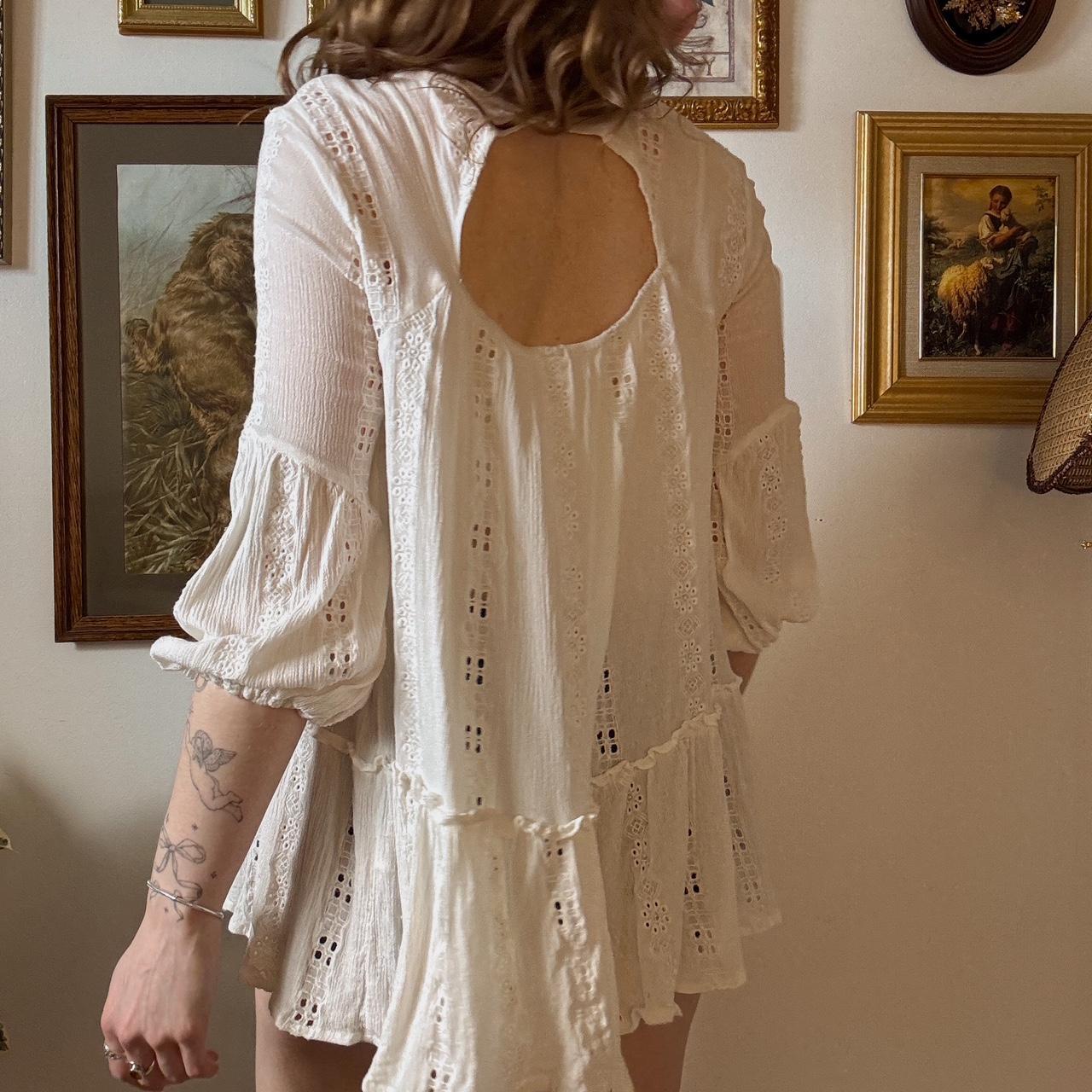 Boho lace tunic top (S)