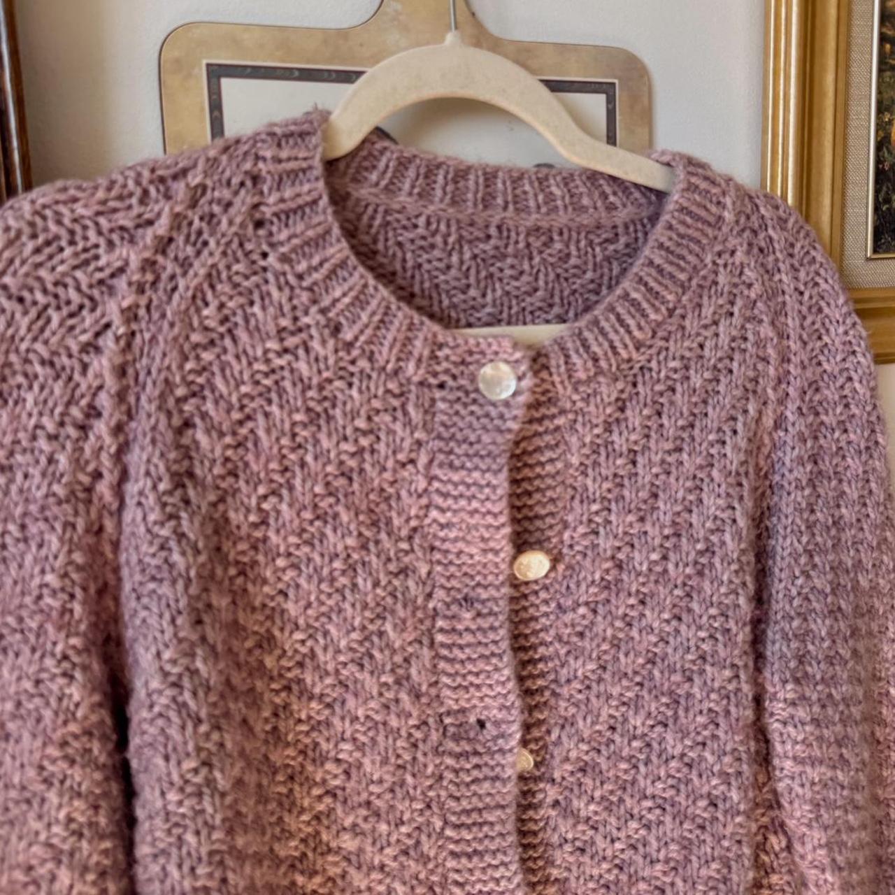 Lilac knit cardigan (S)