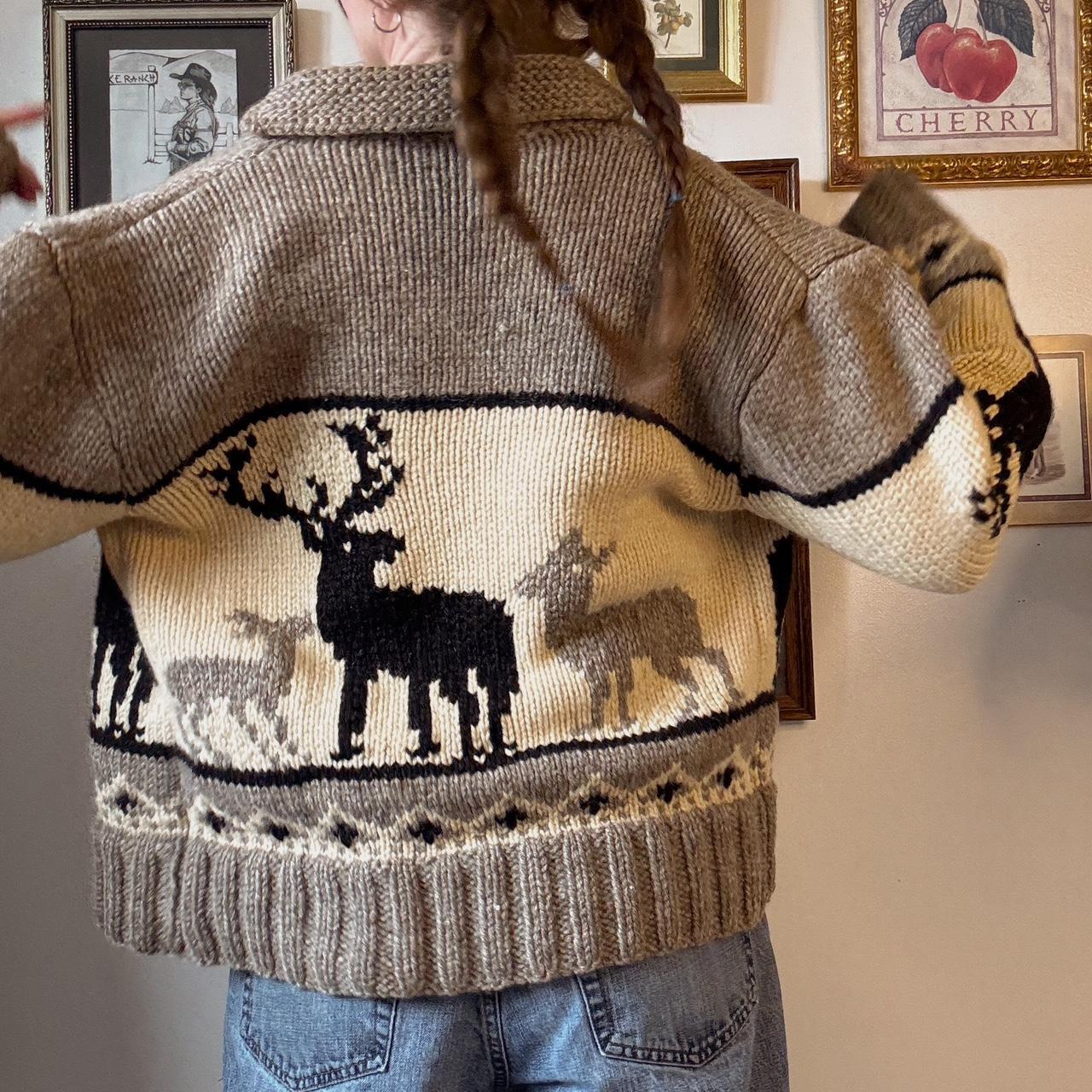 Vintage deer sweater (L)
