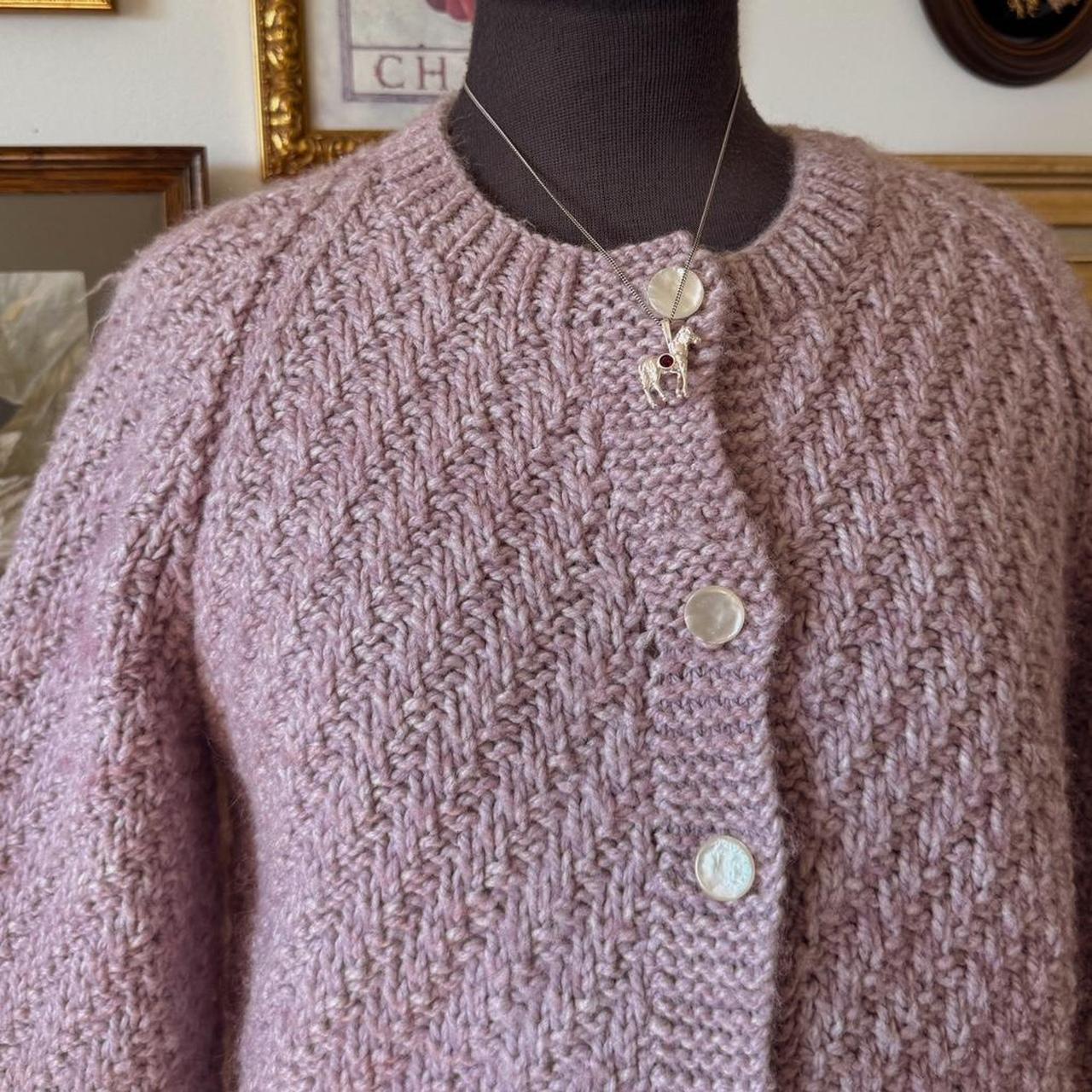 Lilac knit cardigan (S)