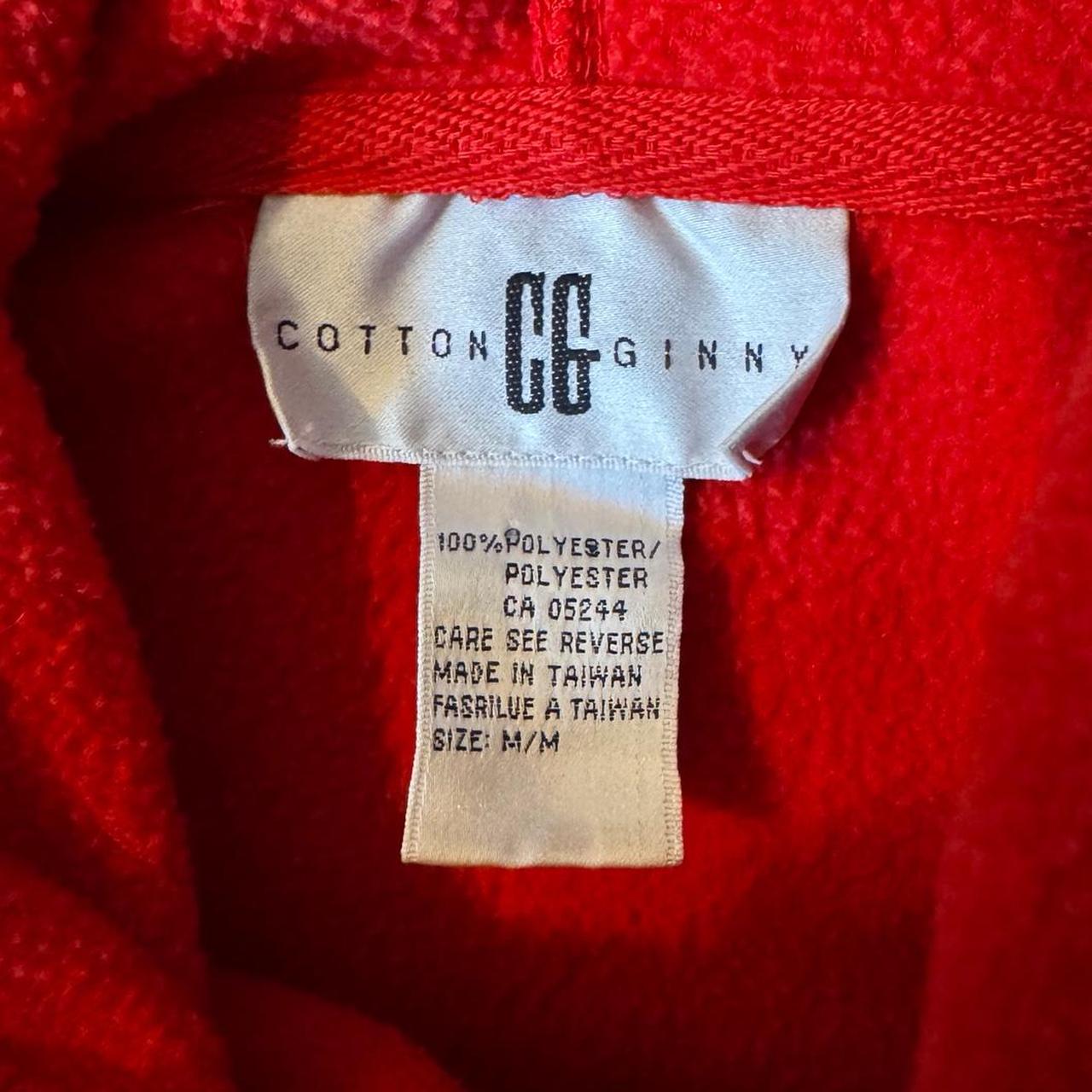 Cozy red fleece hoodie (M)