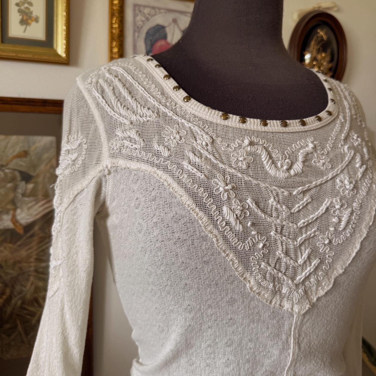 Knitted lace top (XS)