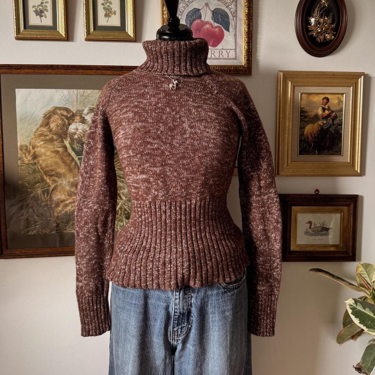 Y2K funnel neck sweater (M)