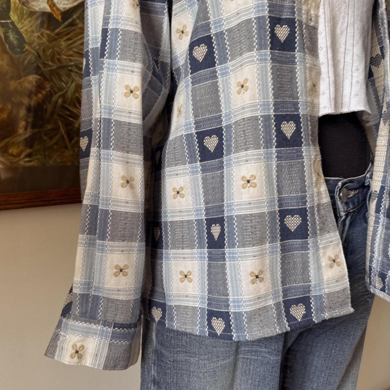 Blue cottage button up (L)