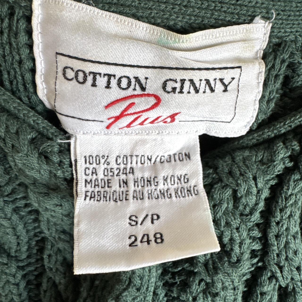 Forest green cable knit cardigan (L)