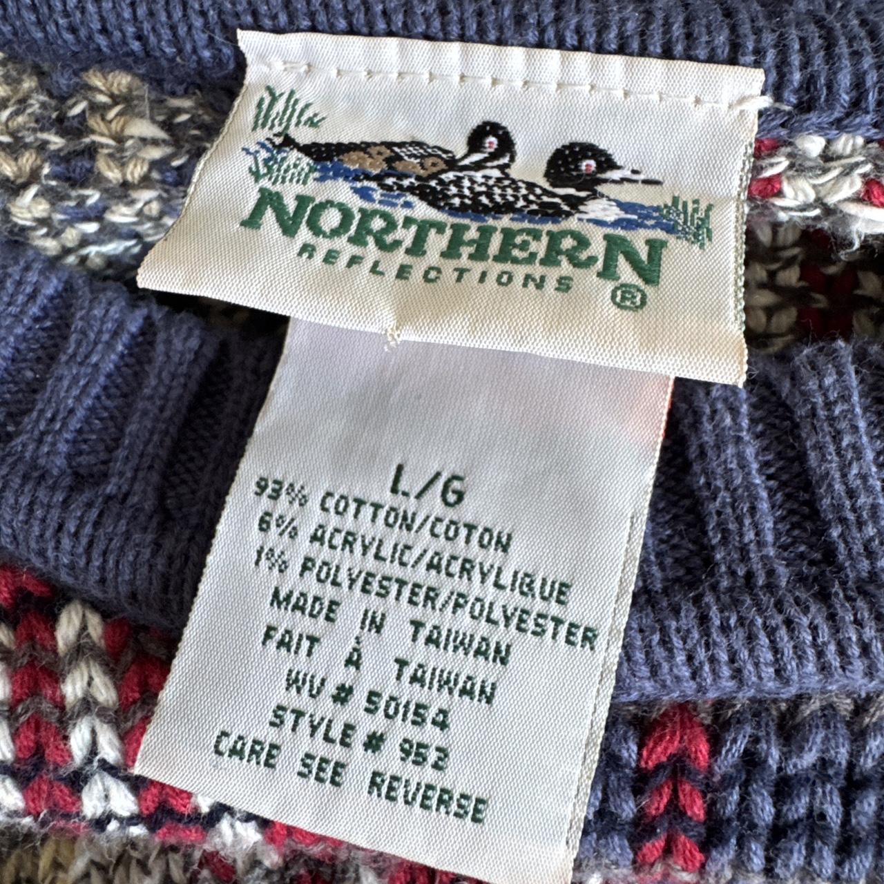 Vintage plaid knit slouchy sweater (L)
