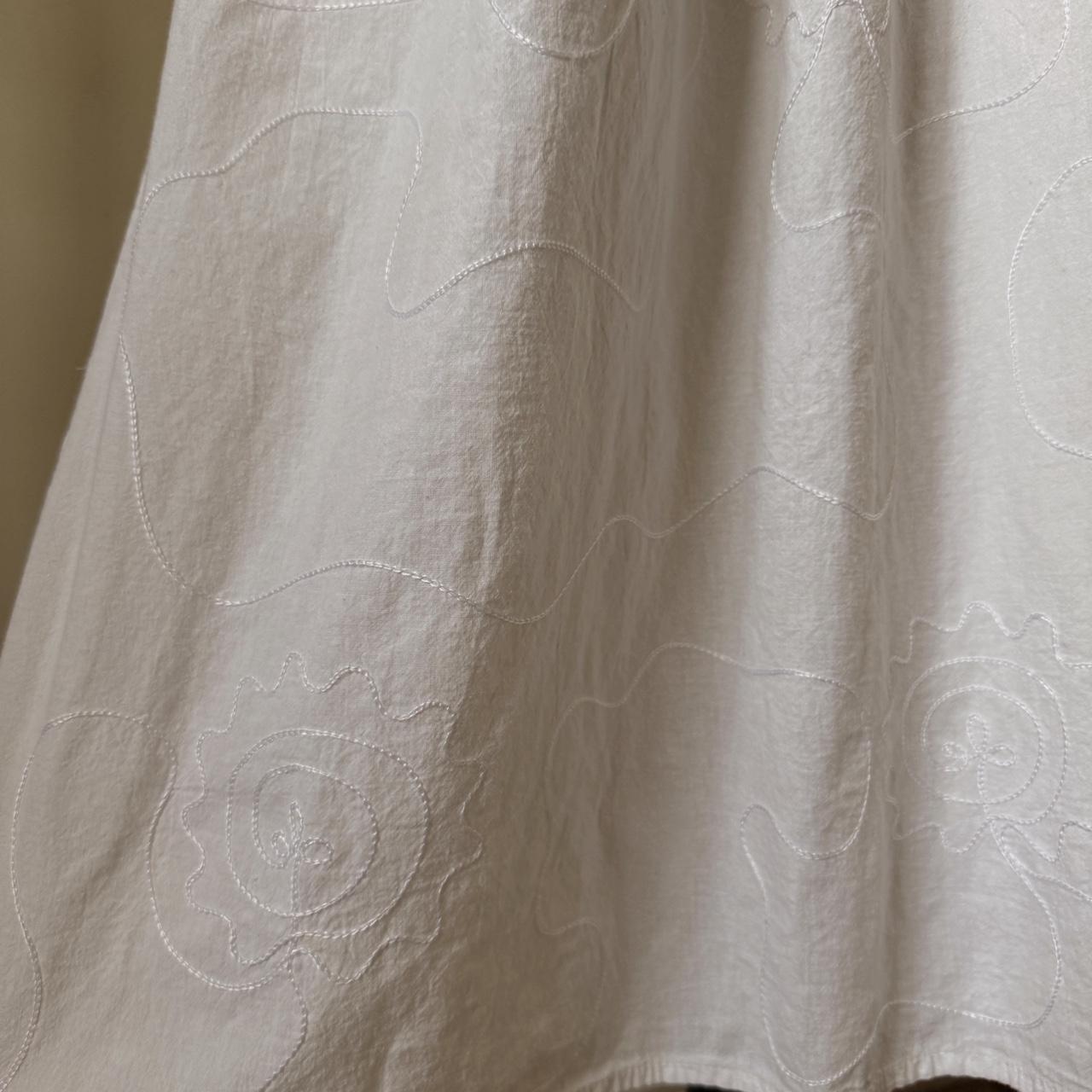 White cotton maxi dress (L)