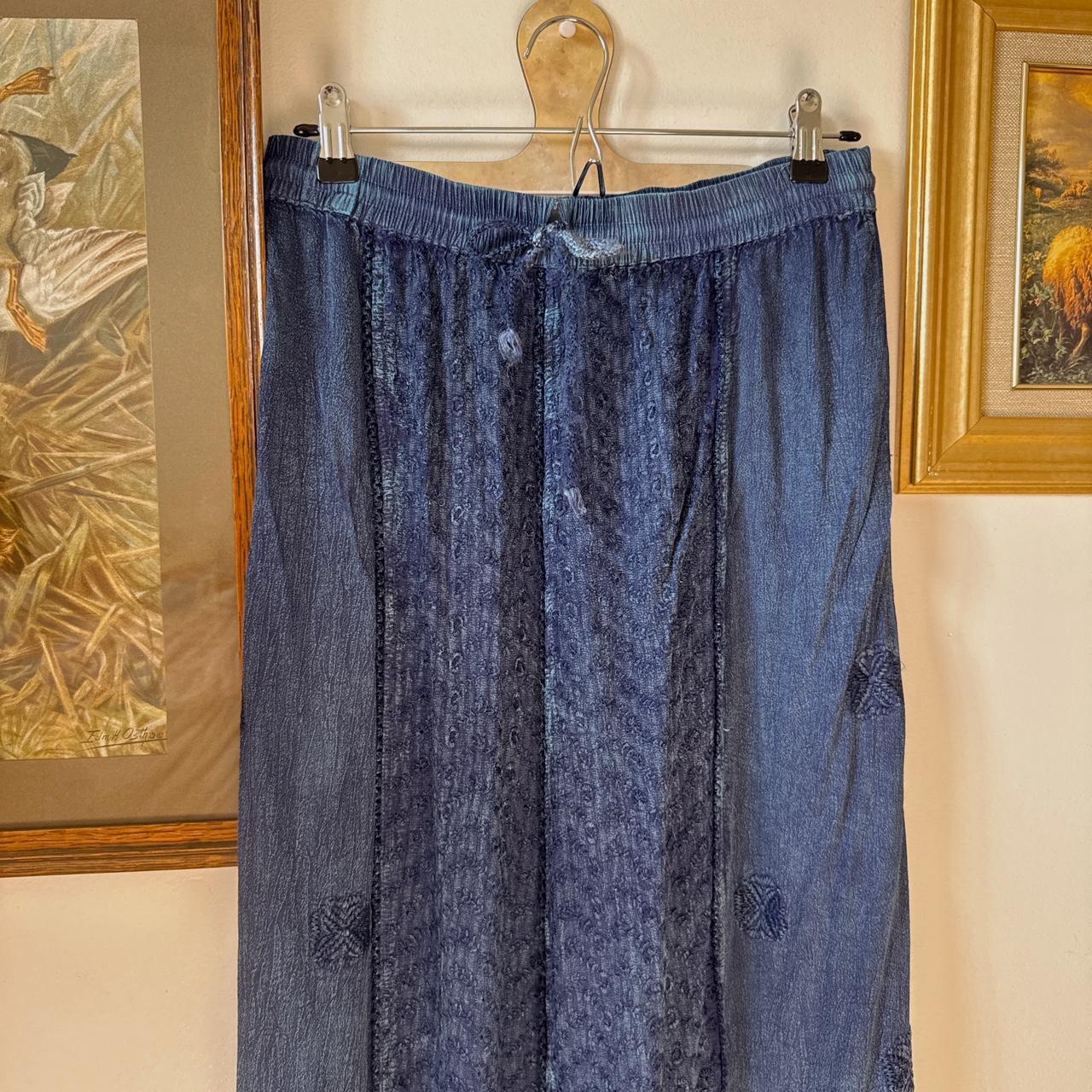 Sapphire blue fairy maxi skirt (L)
