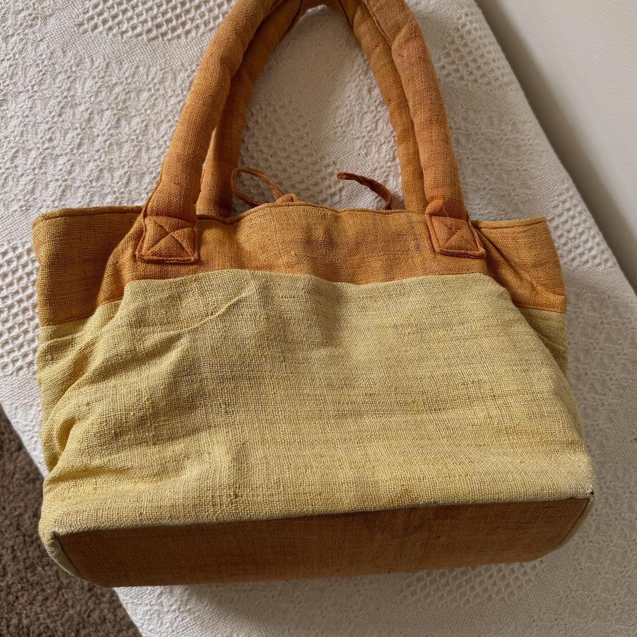 Sunflower yellow canvas bag
