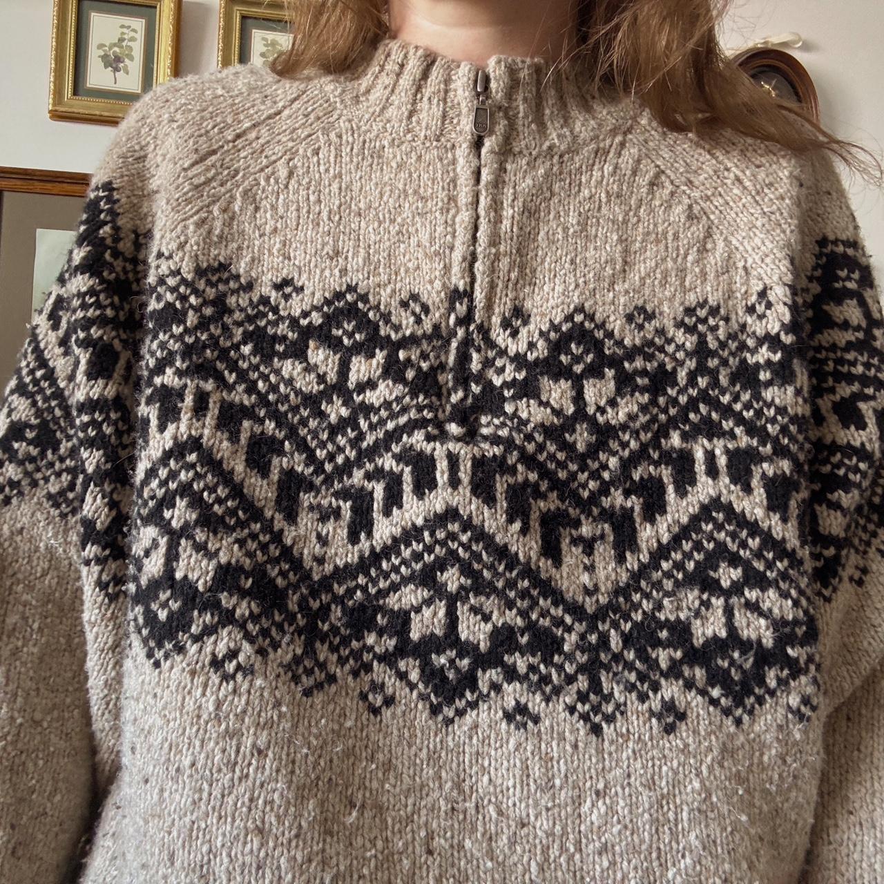 Cabincore quarter zip knit (XL)