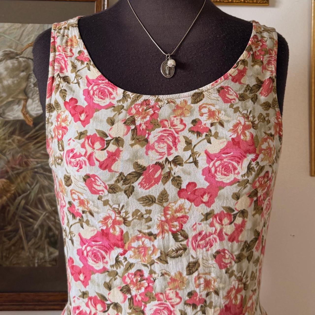 1990s floral maxi dress (S/M)