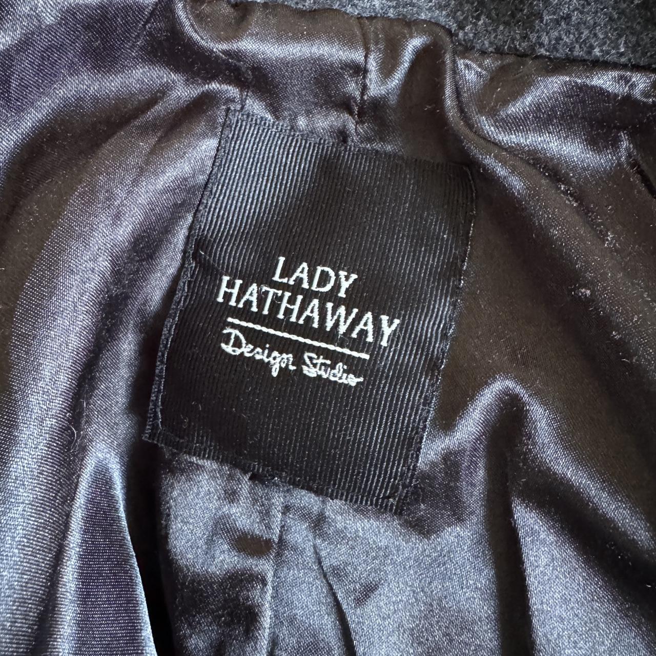 Charcoal grey funnel neck coat (S/M)