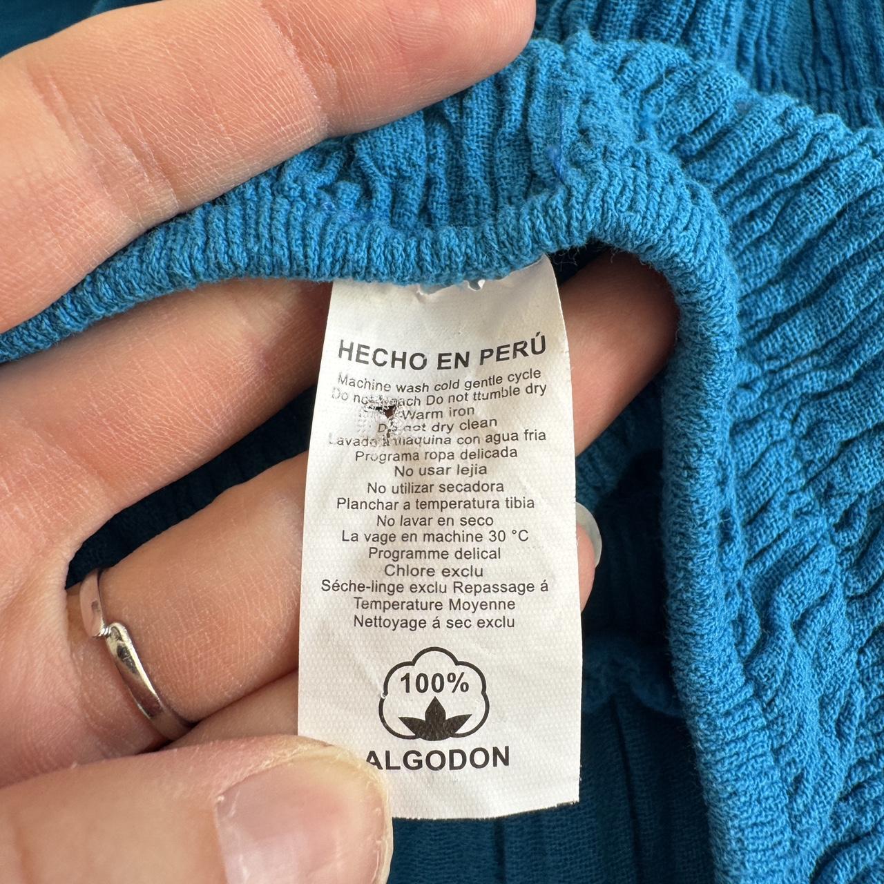 Blue boho fairy midi dress (M)